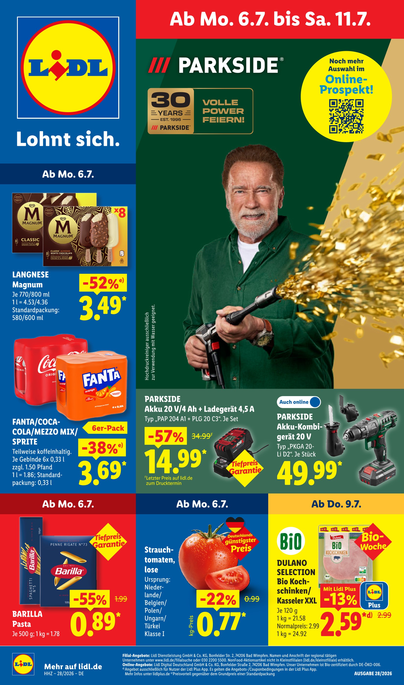 Lidl Prospekt für Schopfheim: "LIDL LOHNT SICH", 62 Seiten, 06.07.2026 - 11.07.2026